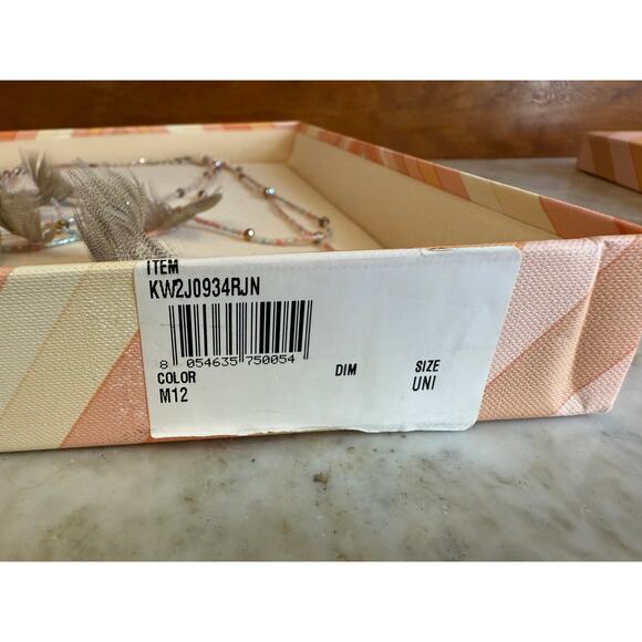 Valentino Garavani Native Couture Beaded Feather Multi Strand Necklace - Picture 9 of 10